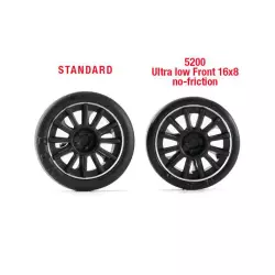 NSR 5200 Ultra Low Slick Front 16 x 8 NO FRICTION Rubber for 16 - 16,5 - 17 dia wheels