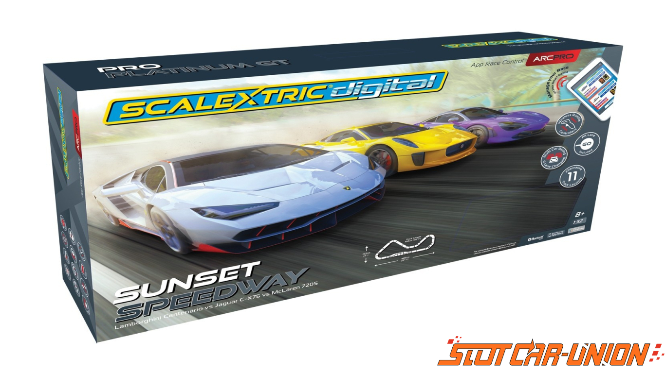 Scalextric C1388 ARC Pro Sunset Speedway Set Slot Car Union