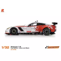 Scaleauto SC-6179B American C7-R Cup Edition, Red and Silver