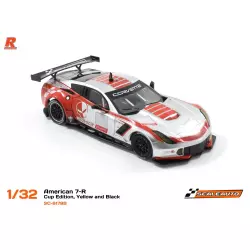 Scaleauto SC-6179B American C7-R Cup Edition, Red and Silver