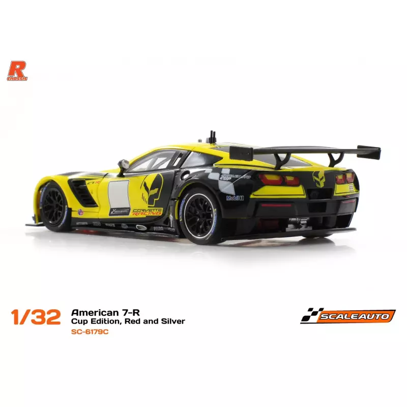 Scaleauto SC-6179C American C7-R Cup Edition, Yellow and Black