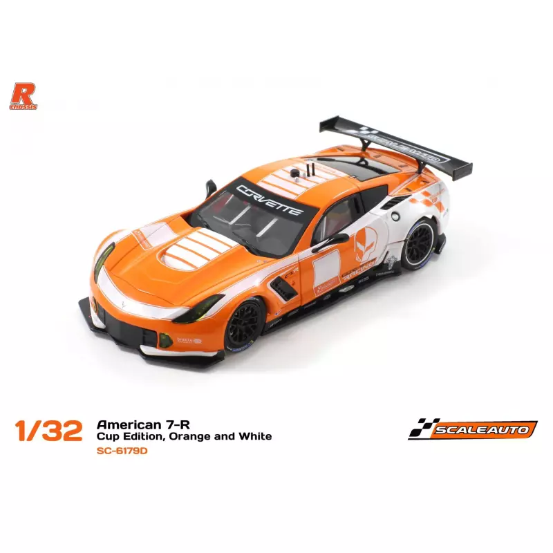  Scaleauto SC-6179D American C7-R Cup Edition, Orange and White