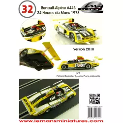 LE MANS miniatures Renault Alpine A443 n°1