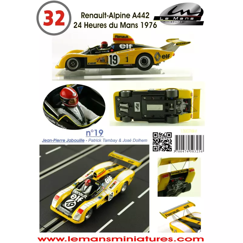 LE MANS miniatures Renault Alpine A442 n°19