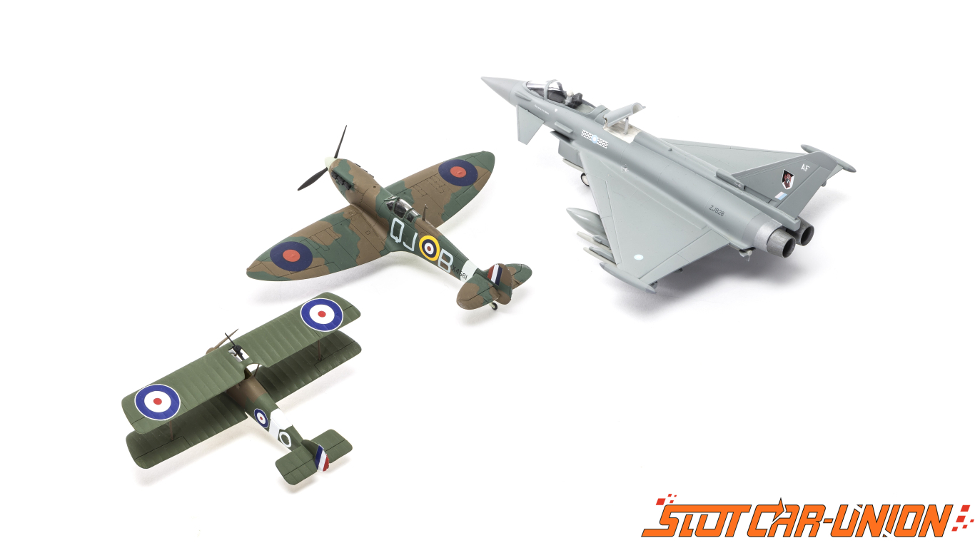 Airfix Camel Spitfire & Typhoon W/ Glue Paints & Brushes 1:72 Model Set A50181 
