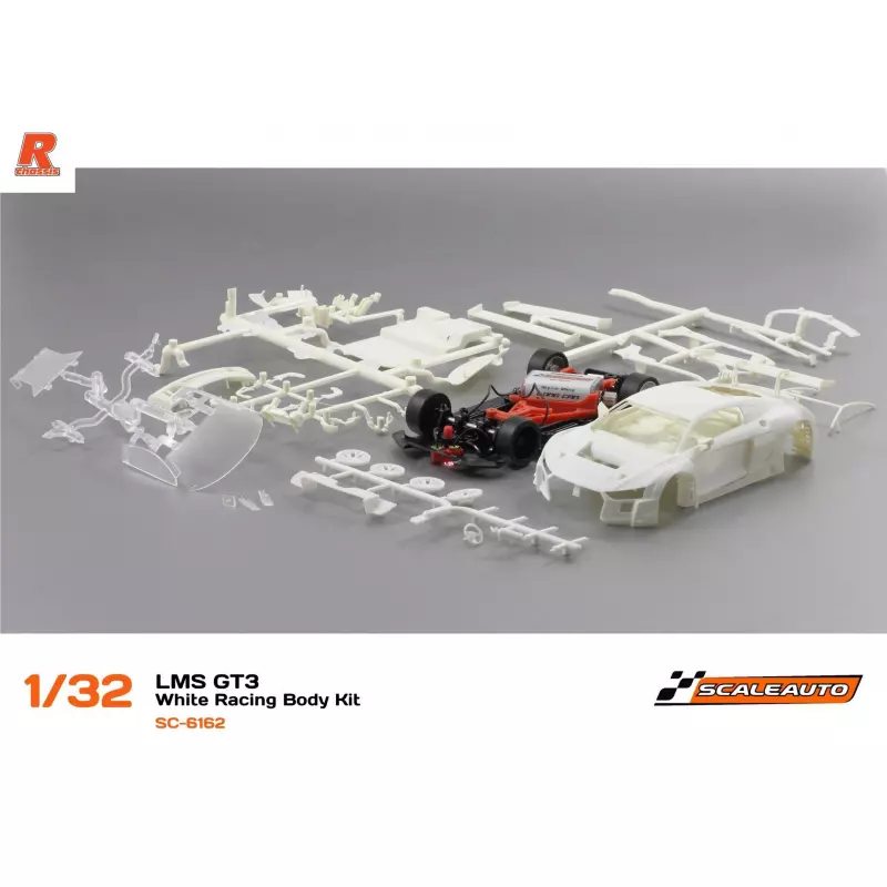  Scaleauto SC-6162 LMS GT3 White Racing Body Kit