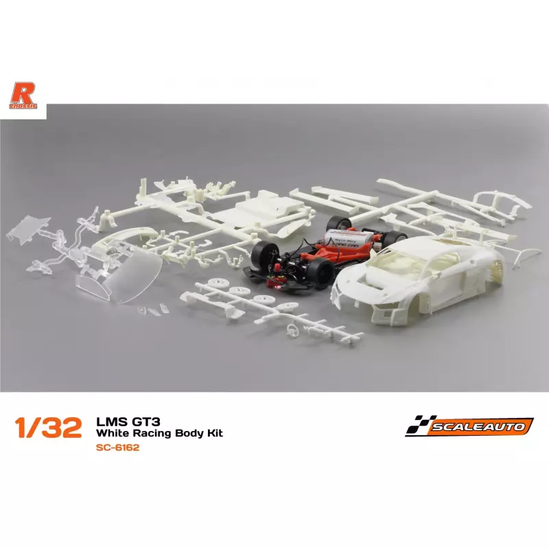 Scaleauto SC-6162 LMS GT3 White Racing Body Kit