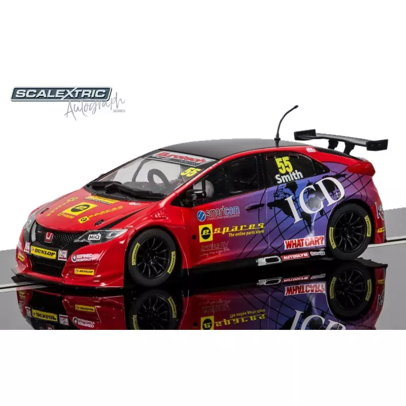 Scalextric C3860AE Autograph Series BTCC Honda Civic Type R - Jeff Smith - Special Edition