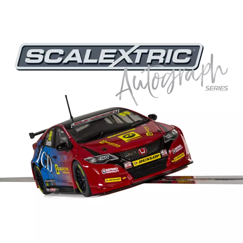 Scalextric C3860AE Autograph Series BTCC Honda Civic Type R - Jeff Smith - Special Edition