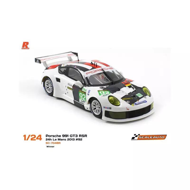 Scaleauto SC-7048R Porsche 991 RSR 24h Le mans 2013 n.92 Winner Porsche AG Team Manthey