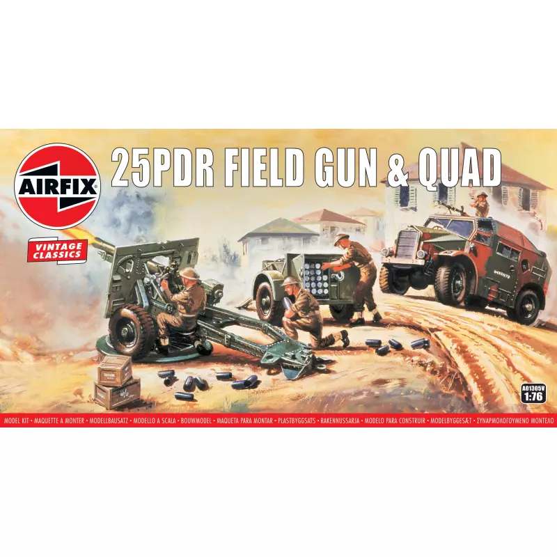 Airfix Vintage Classics - 25pdr Field Gun & Quad 1:76
