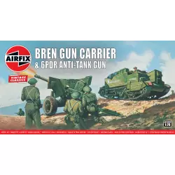  Airfix Vintage Classics - Bren Gun Carrier & 6pdr Anti-Tank Gun 1:76