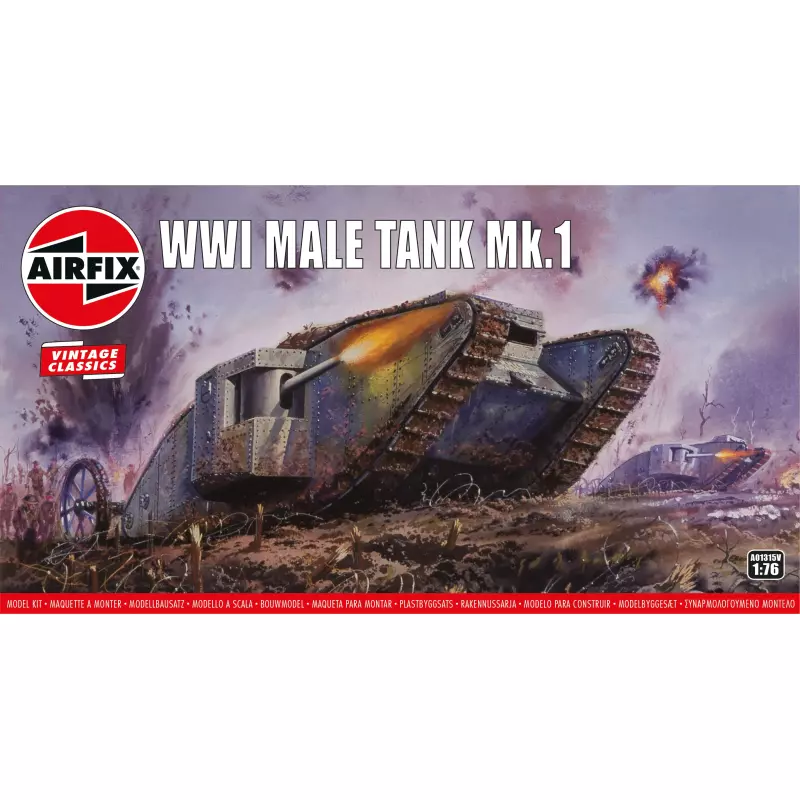 Airfix Vintage Classics - WWI Male Tank Mk.I 1:76