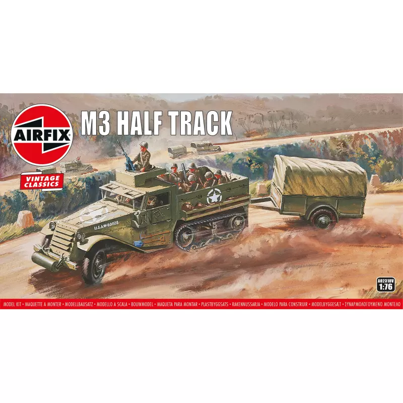 Airfix Vintage Classics - M3 Half Track & 1 Ton Trailer 1:76