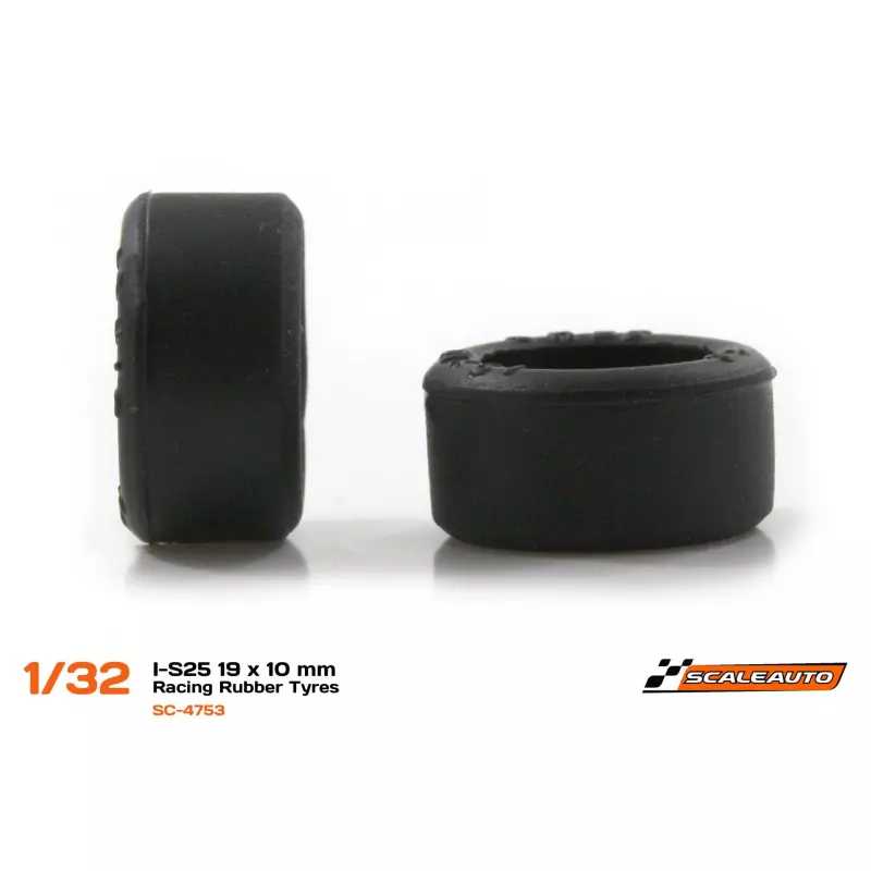 Scaleauto SC-4753 I-S25 Racing Rubber Tyres 19x10mm x4