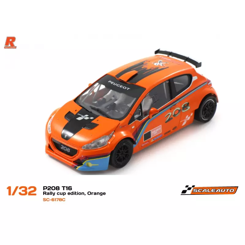  Scaleauto SC-6178C Peugeot 208 T16 Rally Cup Edition, Orange
