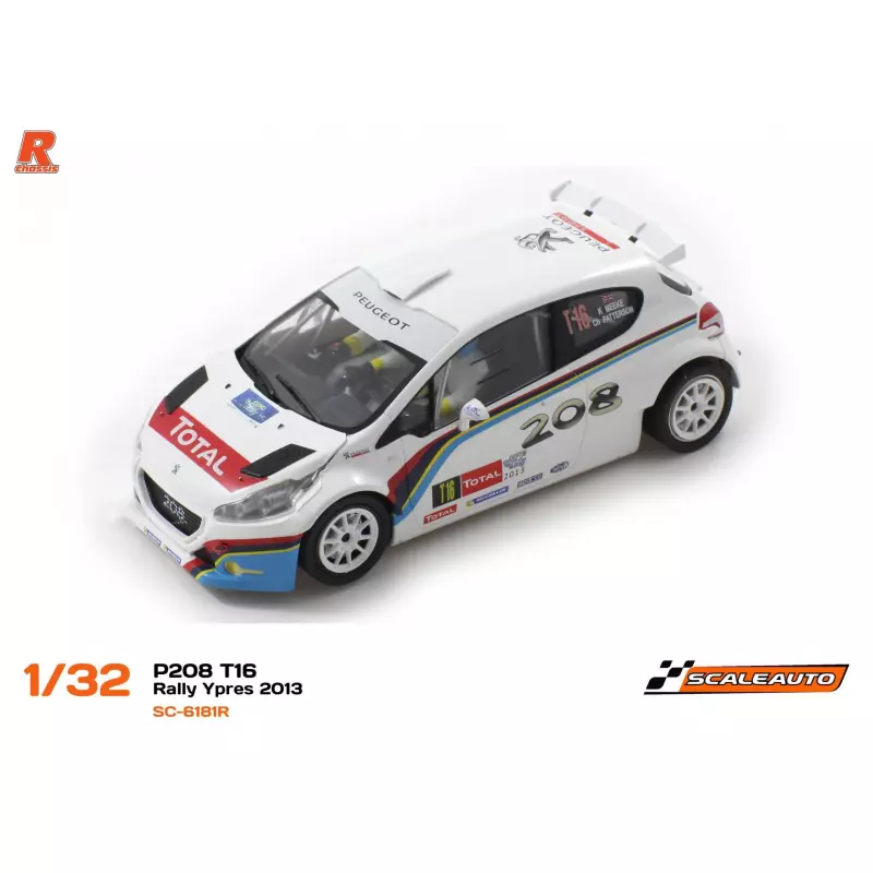  Scaleauto SC-6181R Peugeot 208 T16 Rally Ypres 2013