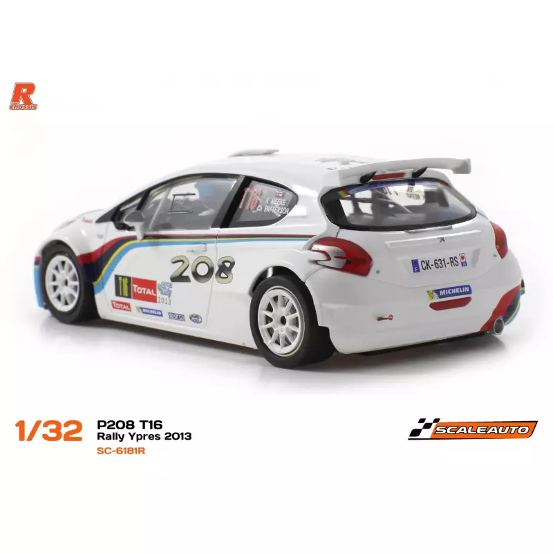 Scaleauto SC-6181R Peugeot 208 T16 Rally Ypres 2013