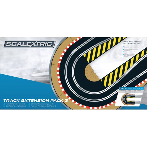 1 Set C8233 Lead Out Standard Straight Track Tan Borders Scalextric Lead in 