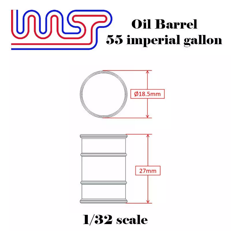 WASP Oil Barrels 55 US Gallons