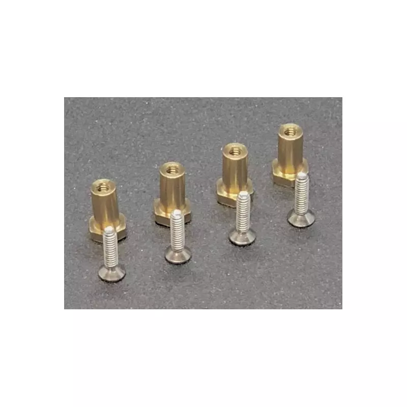  BRM S-513B Brass "nut" bearings H6.5mm + screws x4