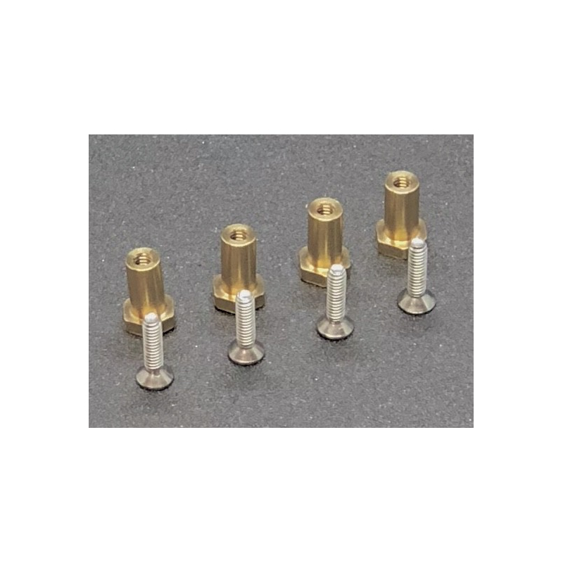                                     BRM S-513B Ecrou de roulements en laiton H6.5mm + vis x4