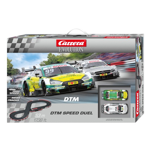 NEW Carrera DTM Speed Duel Mercedes vs Audi DTM 1/24 Slot Car Set FREE US SHIP 