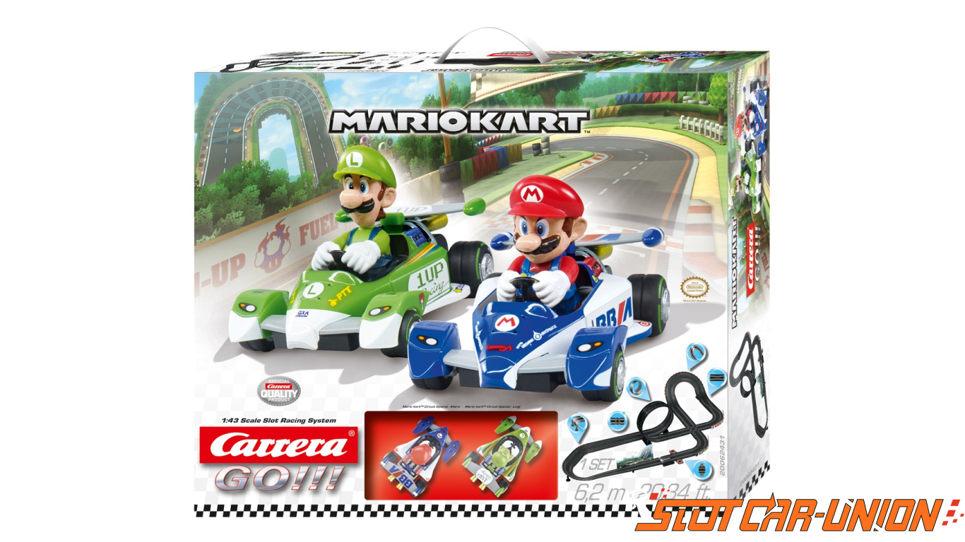Mario Kart Mach 8 Mario 1.43 Escala Ref 64148-Nuevo.. Greenhills Carrera Go!! 