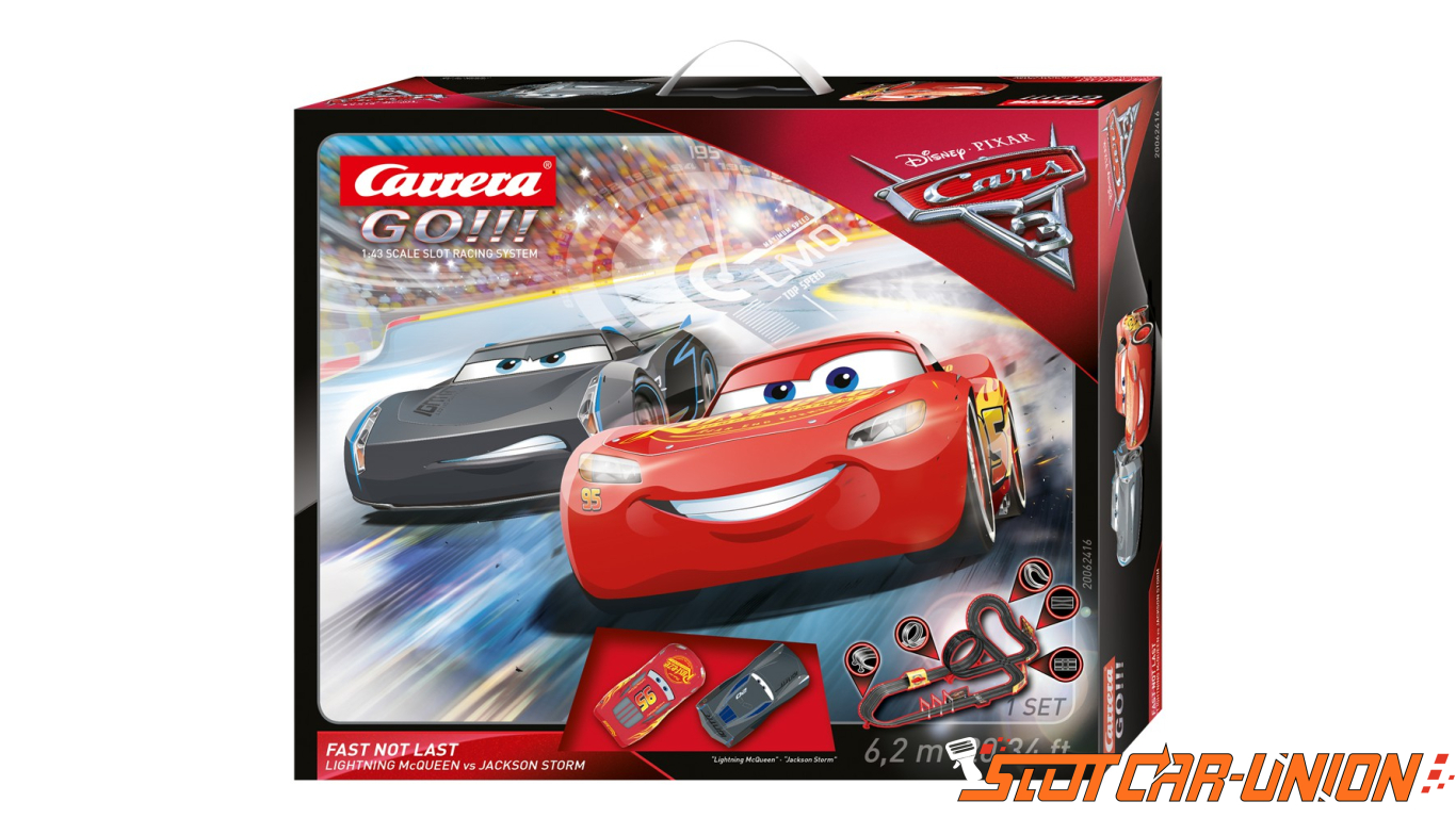 Carrera GO!!! 62416 Disney/Pixar Cars 3 - Fast Not Last Set - Slot Car-Union