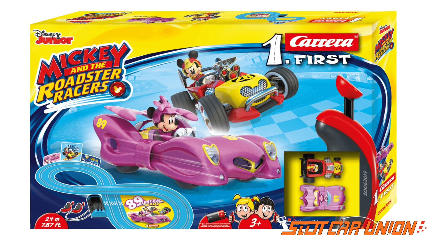 Carrera 1 First Mickey and the Roadster Racers Mickey Mouse und Donald Duck neu