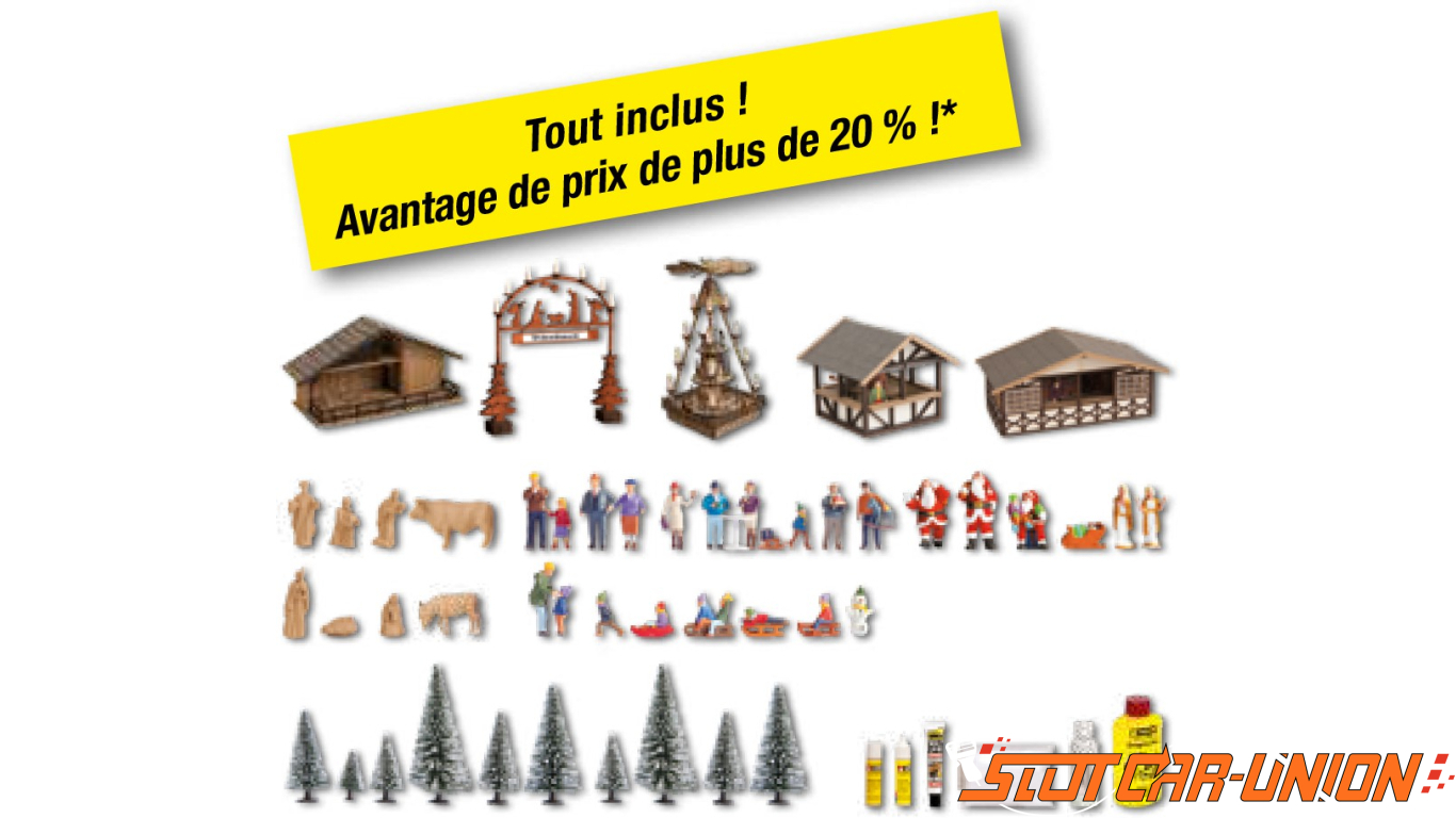 NOCH65590 Calendrier de l'Avent Créatif "Marché de Noël" Slot CarUnion