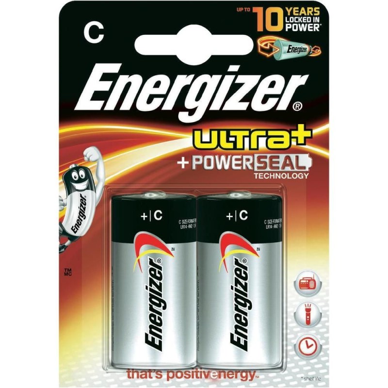                                     Piles C (LR14) - Energizer Ultra+