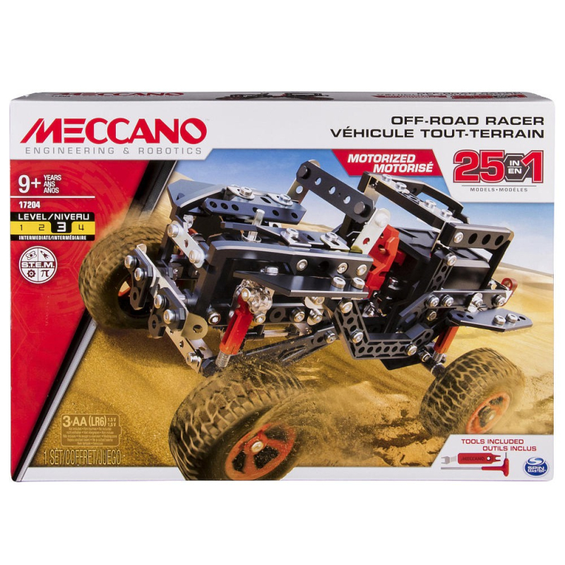                                     Meccano 17204 Off-Road Racer 25-in-1 Motorized Building Set