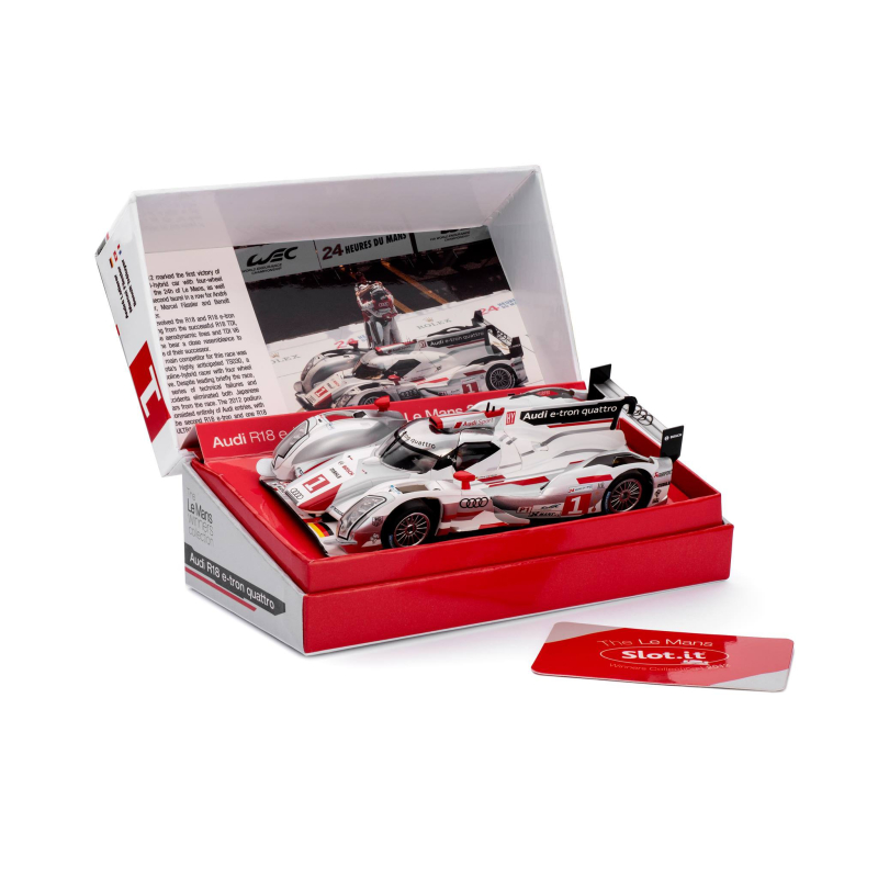                                     Slot.it CW14 Audi R18 e-tron quattro n.1 Le Mans Winner 2012