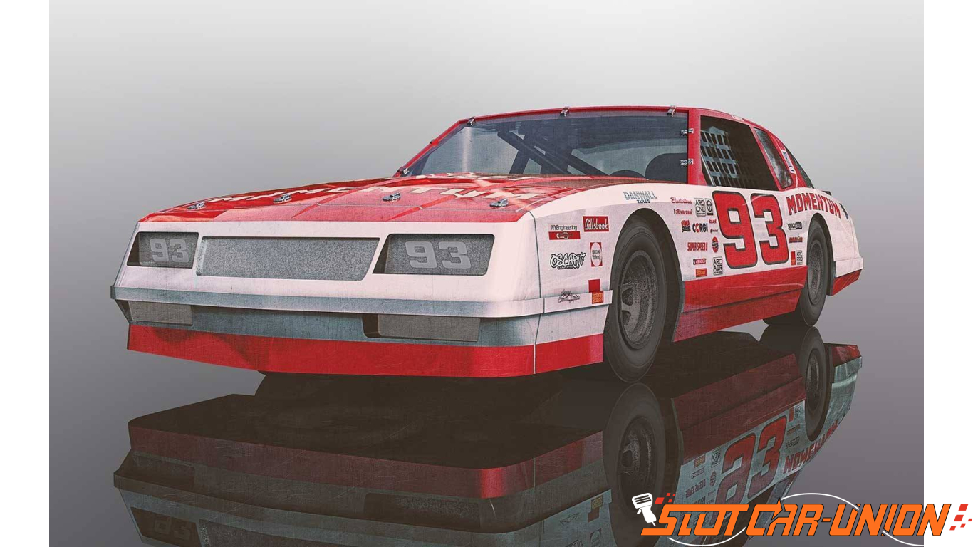 Scalextric C3949 Chevrolet Monte Carlo 1986 Stock Nascar Slot Car 1/32 