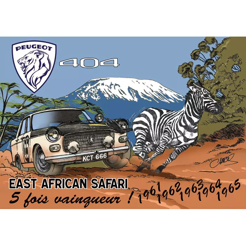 Proto Slot-Kit CB109 Peugeot 404 n.65 Vainqueur East African Safari 1963