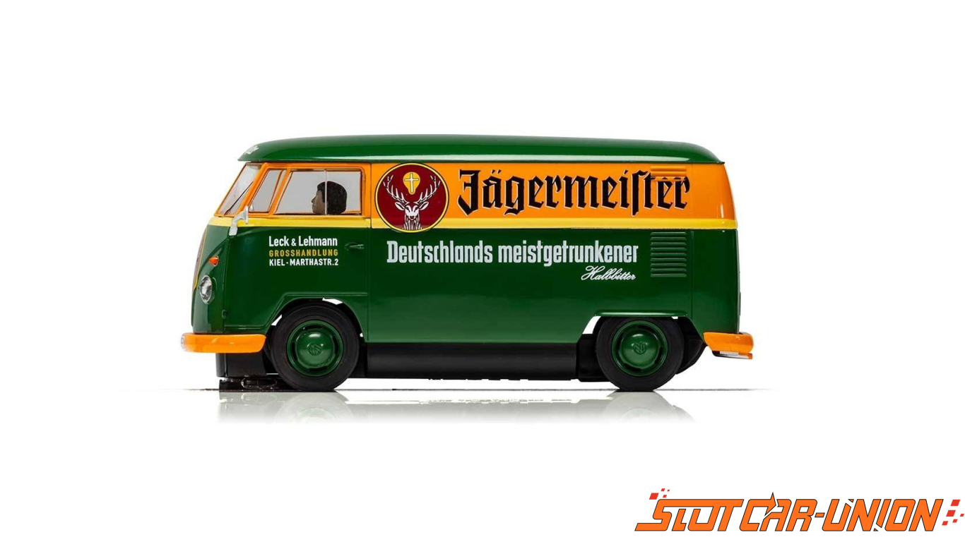 Scalextric Volkswagen Panel Van T1B Jagermeister Green 1:32 slot car C3938 
