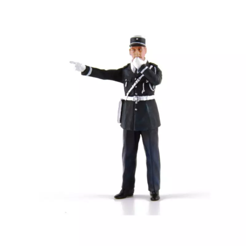 LE MANS miniatures Figure André, policier avec son sifflet