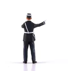 LE MANS miniatures Figure André, policier avec son sifflet