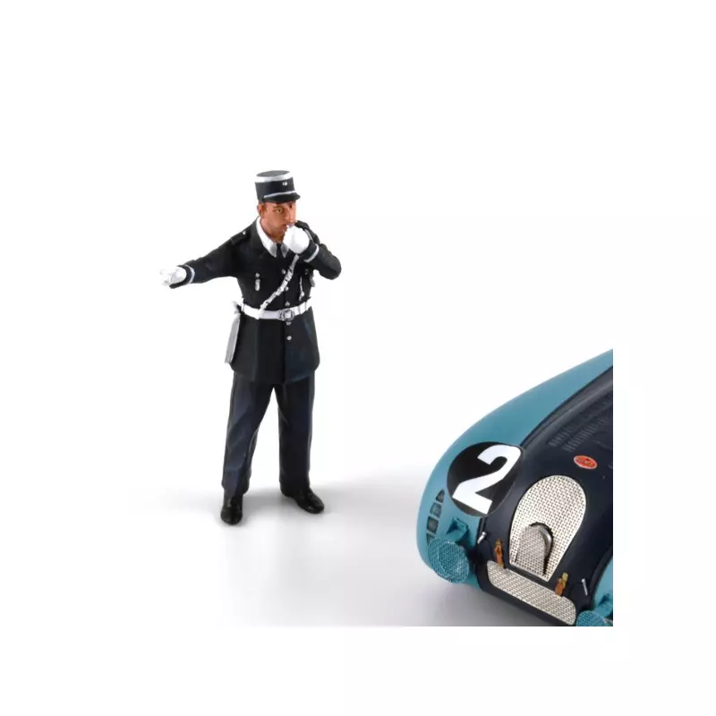 LE MANS miniatures Figure André, policier avec son sifflet