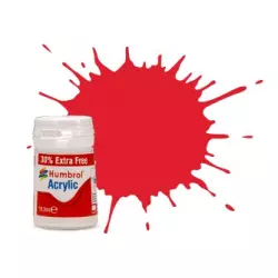 Humbrol AB0019EP No. 19 Bright Red Gloss - 14ml Acrylic Paint plus 30% extra free