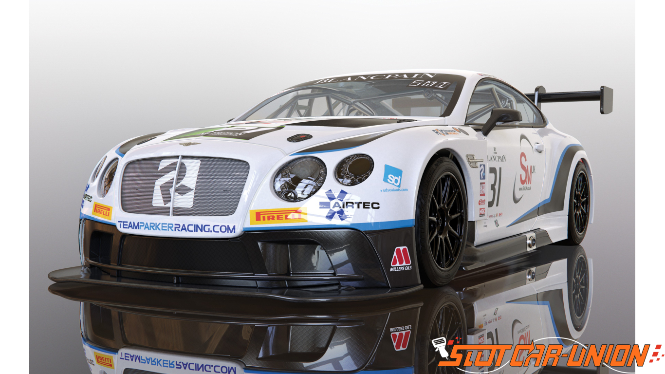 Scalextric Bentley Continental GT3 M-Sport Slot Car 1:32 Scale 