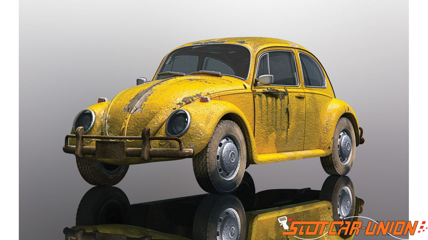 Scalextric Volkswagen Beetle & Camper Van Set