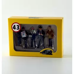 LE MANS miniatures Figurines Coffret de 4 Team managers