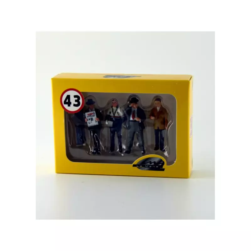  LE MANS miniatures Figurines Coffret de 4 Team managers
