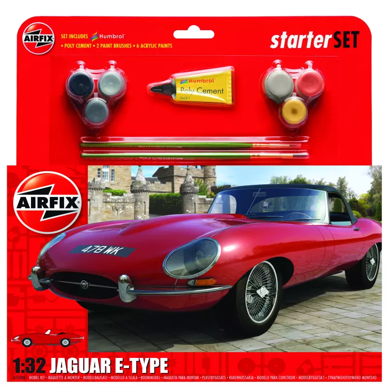 Airfix Jaguar E-Type Starter Set 1:32