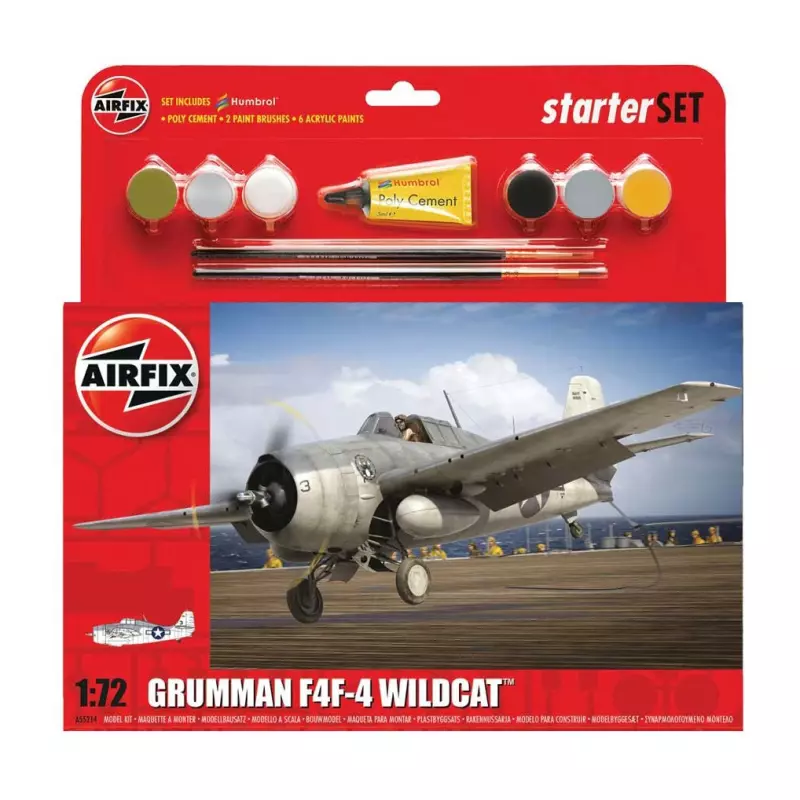 Airfix Grumman F4F-4 Wildcat Coffret de Départ 1:72