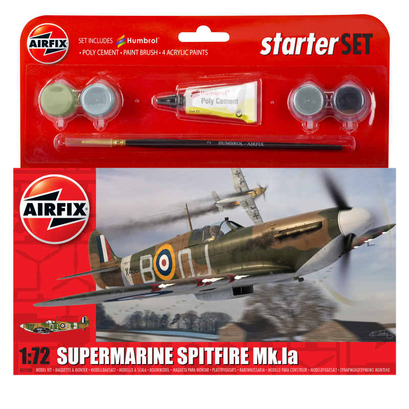 Airfix Airfix Spitfire Mkia Y Messerschmitt Bf109E-4 1:72 Set de Regalo A50135 