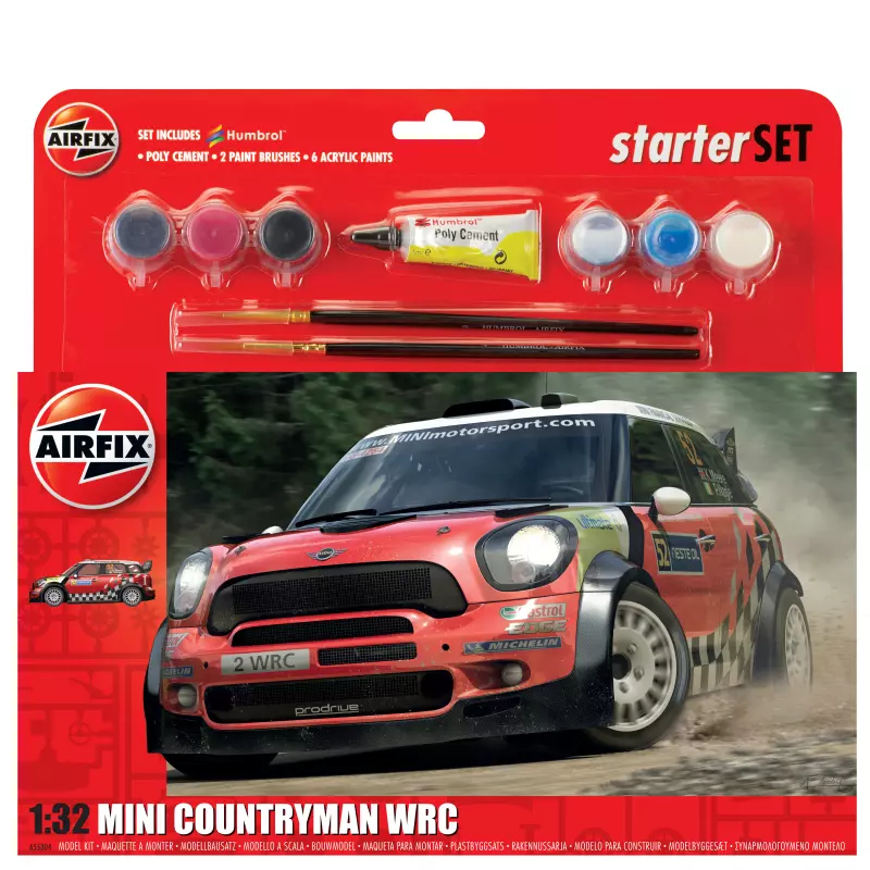  Airfix MINI Countryman WRC Starter Set 1:32