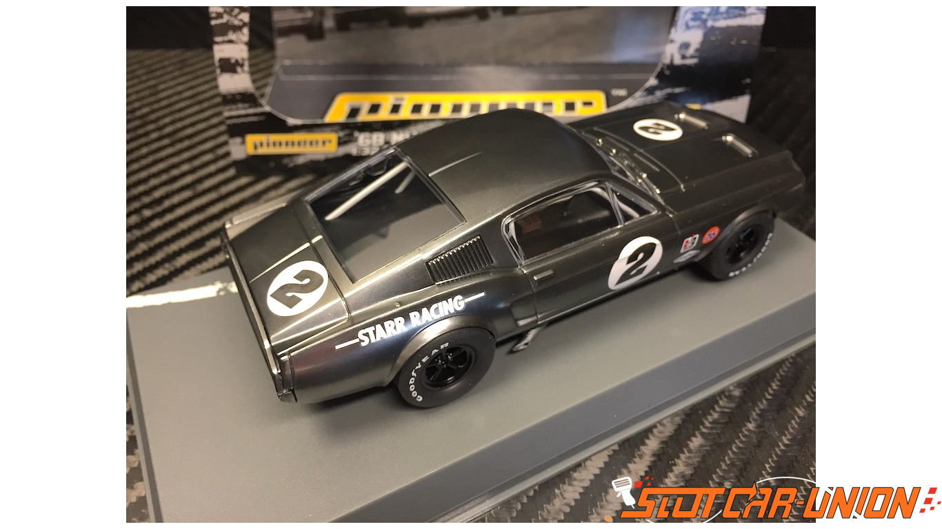 Pioneer Bare Metal Racer 1968 Ford Mustang Fastback DPR 1/32 Scale Slot Car P061 